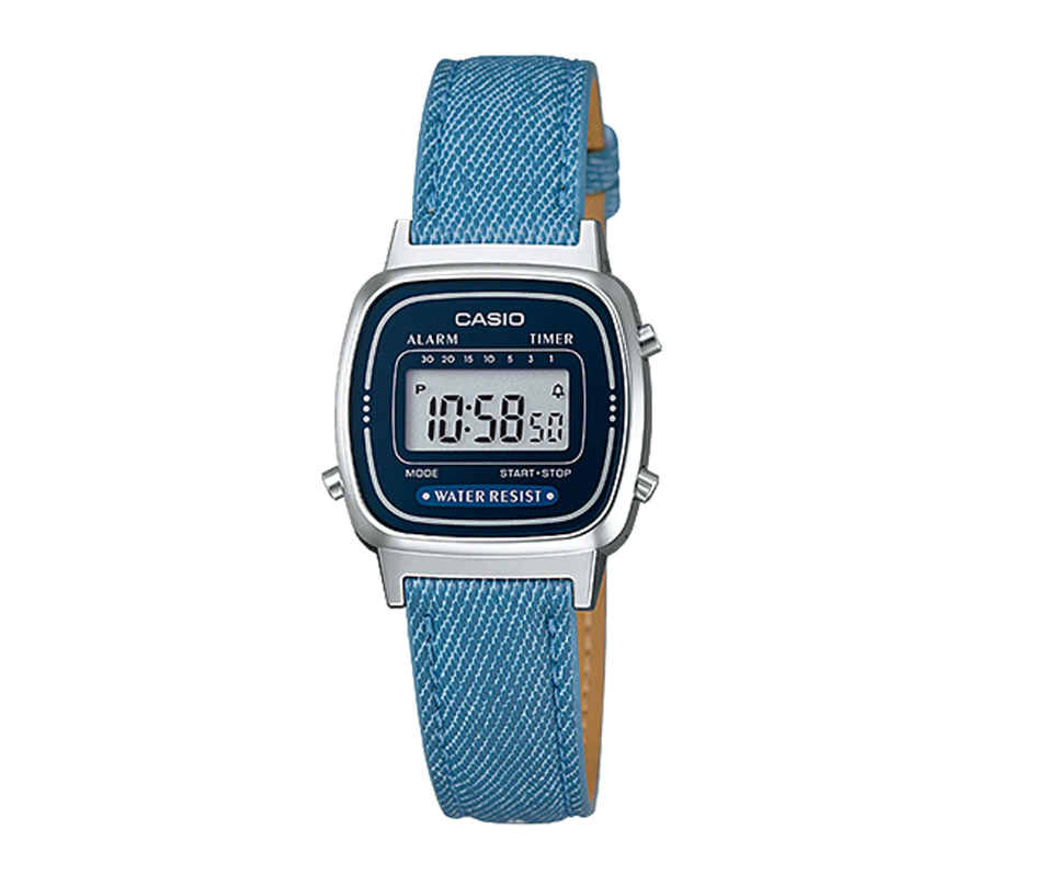 Casio Leather Strap Digital Whatch