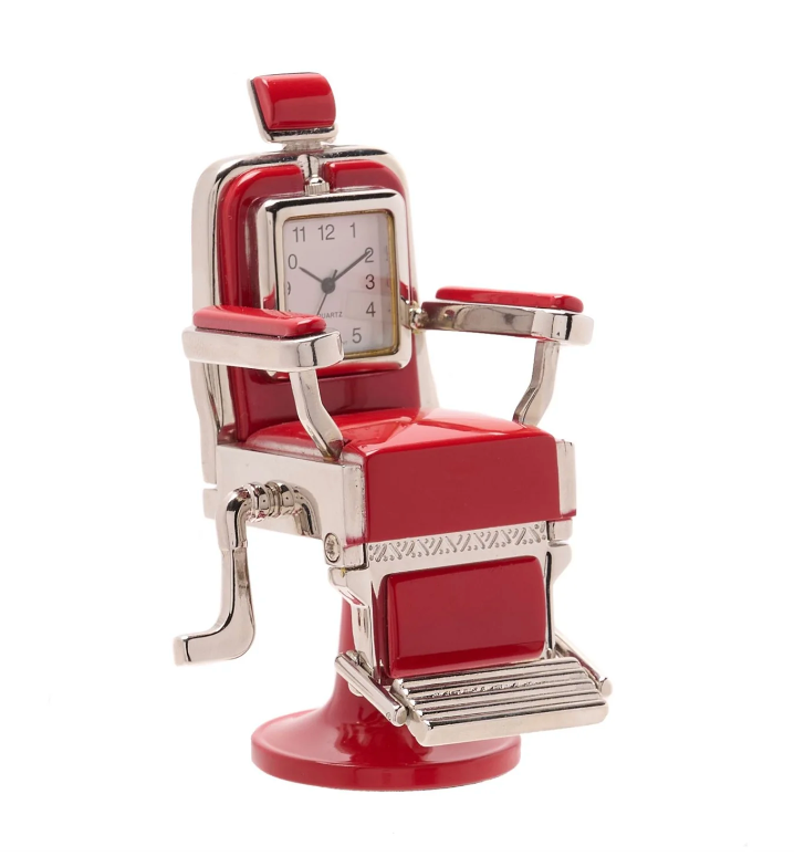 Barber Chair Miniature Clock