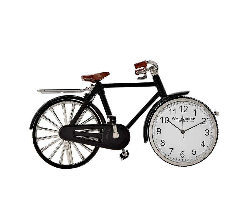 Vintage Bicycle Miniature Clock