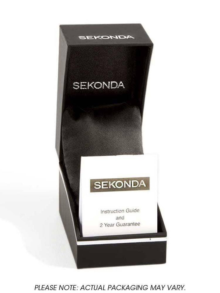 Sekonda Mens Digital Black Rubber Strap Watch 1676