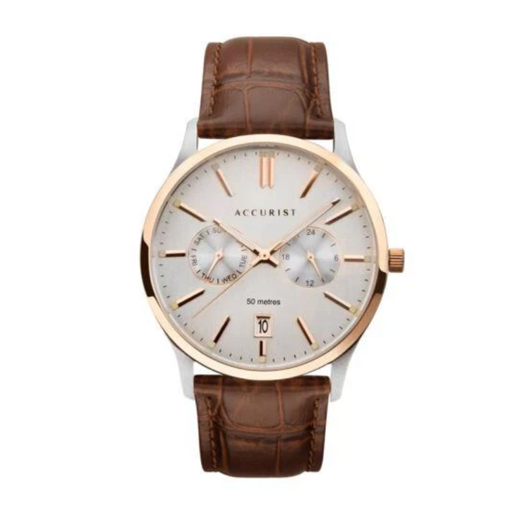 Accurist Mens Dated Multi White Dial