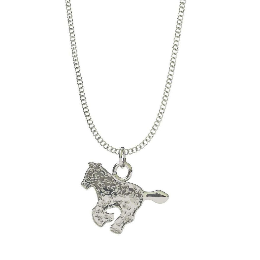 Relda Pink Watch and Girls Jewellery Gift Set for Kids with Silvertone Horse Necklace REL24 - CLEARANCE NEEDS RE-BATTERY