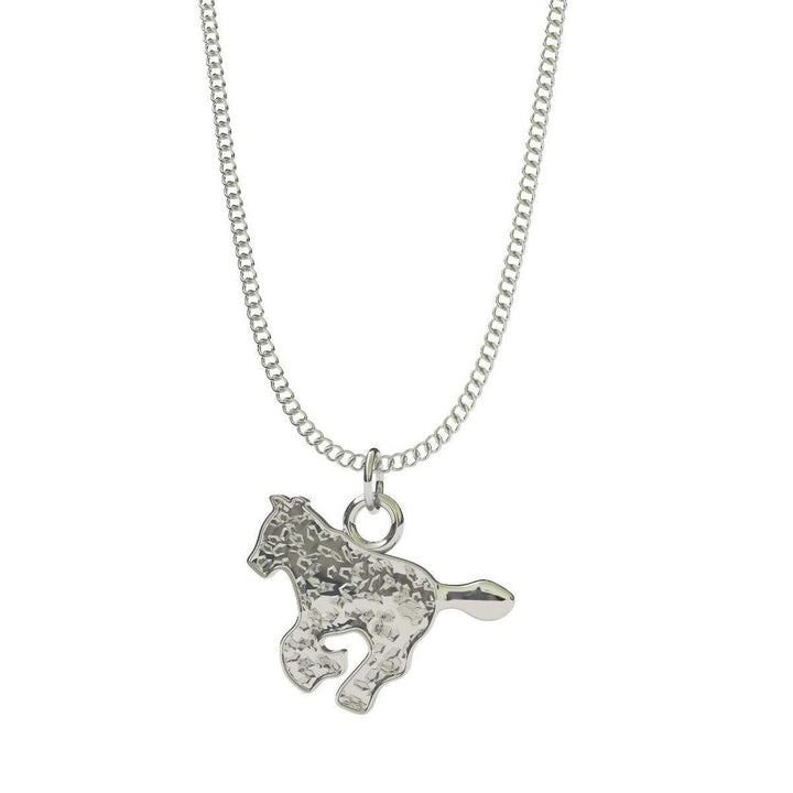 Relda Pink Watch and Girls Jewellery Gift Set for Kids with Silvertone Horse Necklace REL24 - CLEARANCE NEEDS RE-BATTERY