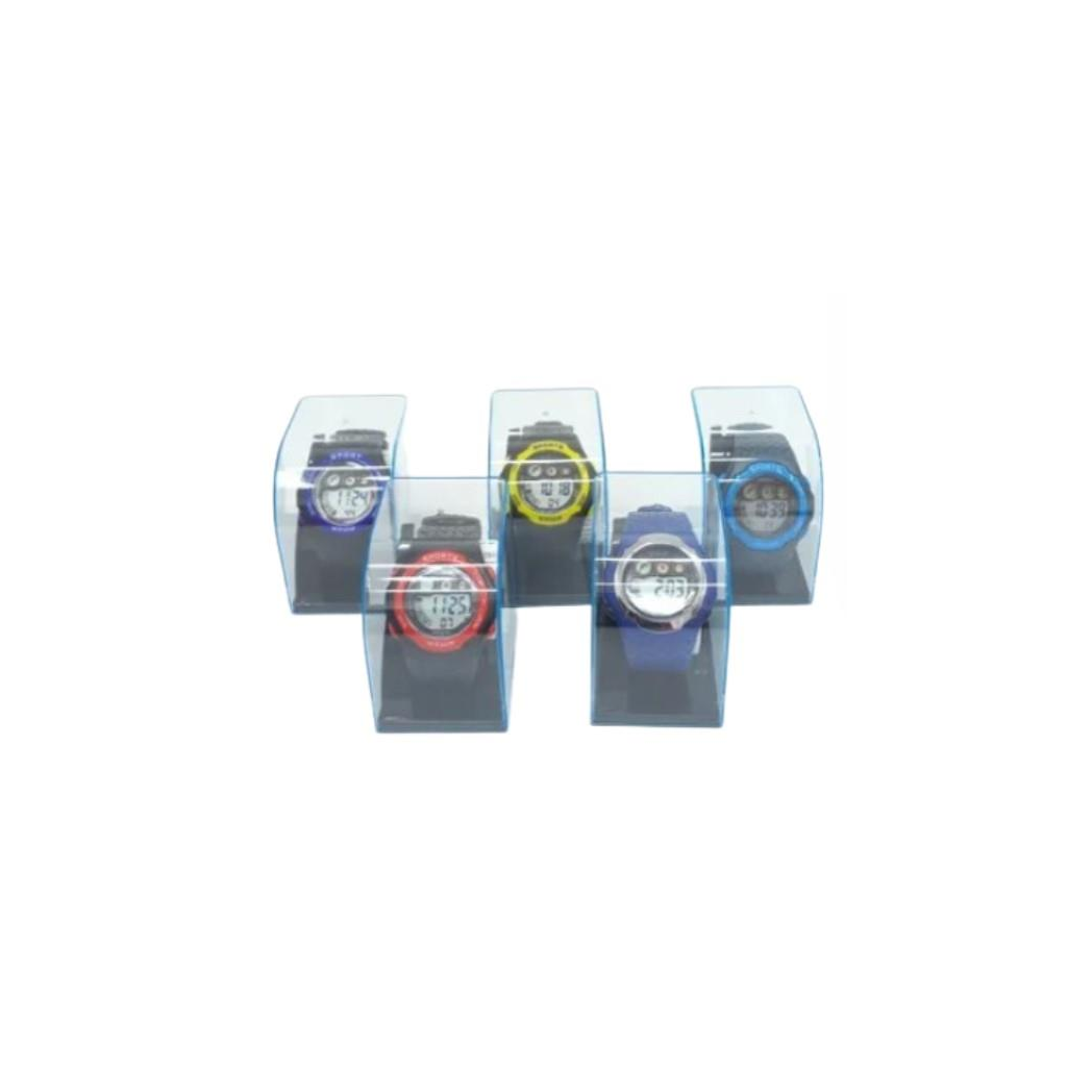 POLIT Childrens Delux Digital watch in Tin, assorted stlyes and colours varied CW-0026