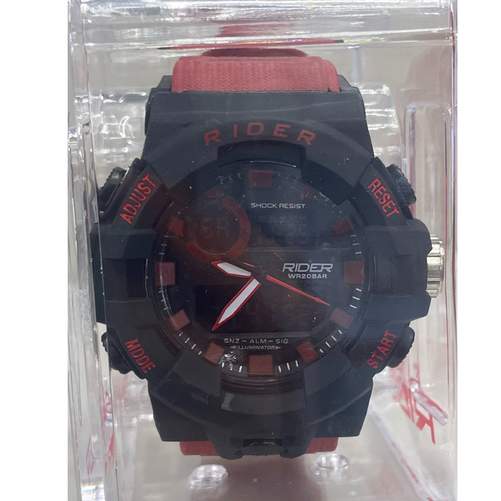 Rider Mens Dual Time Digital Watch Assorted Models  - CLEARANCE NEEDS RE-BATTERY